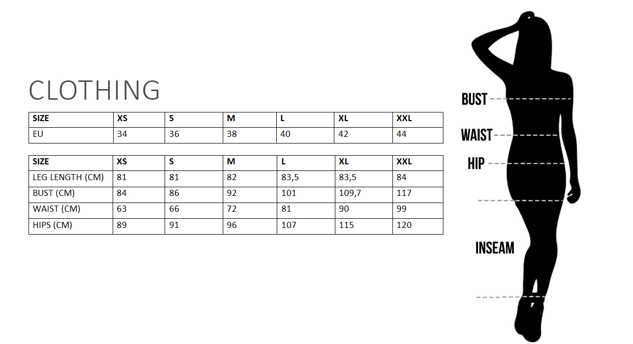 W Size Chart