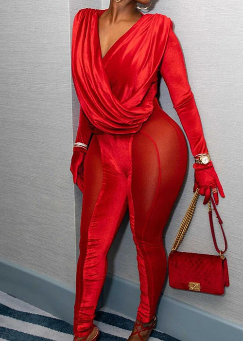 Beverly Jumpsuit Red