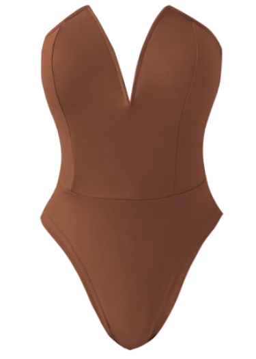 Amina Bodysuit Brown