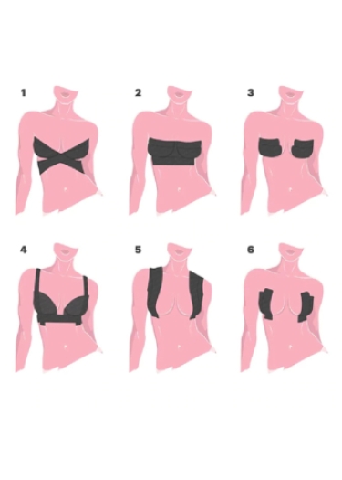 Winnie Breast Tape Black
