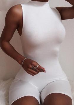 Britney Playsuit White