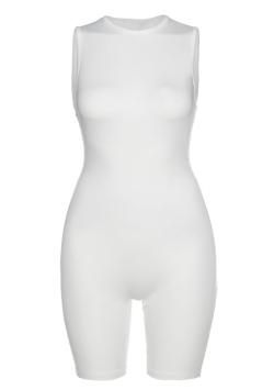 Britney Playsuit White