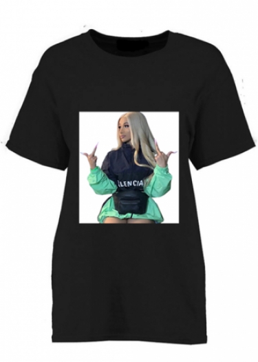 Drip T-shirt Oversized Black