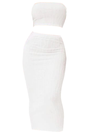 Elise Two Piece White